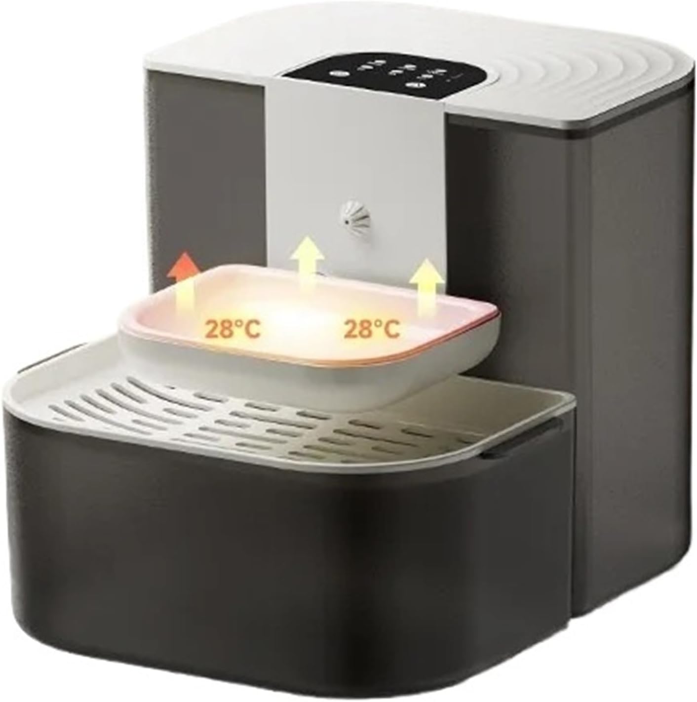 Compatible for 4.5L Smart Pet Water Dispenser Remote Control Automatic Circulation Heating Feeder for Cats Kittens(B 4000mAh)