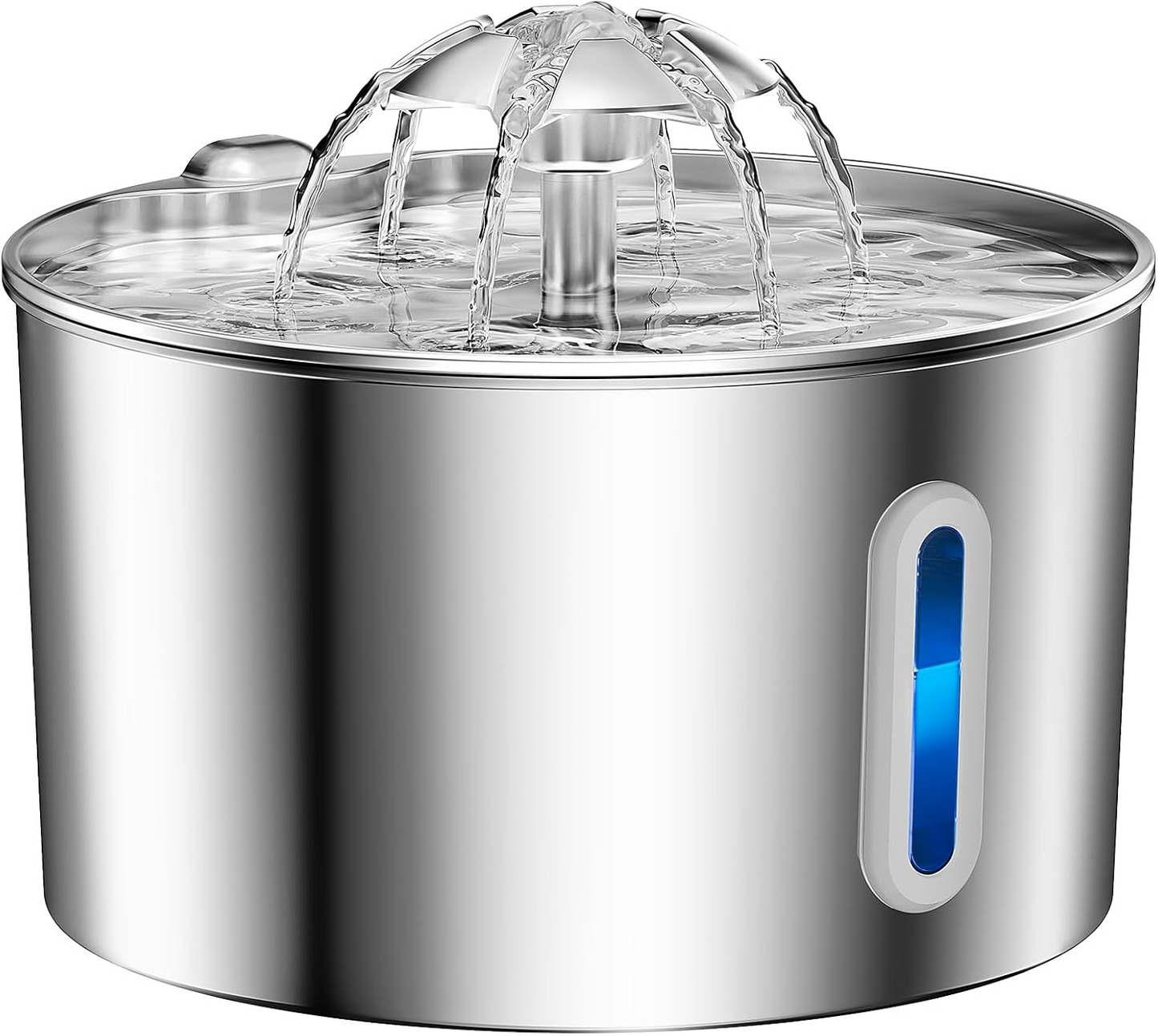 Cat water fountain, pet water fountain made of stainless steel, automatic.