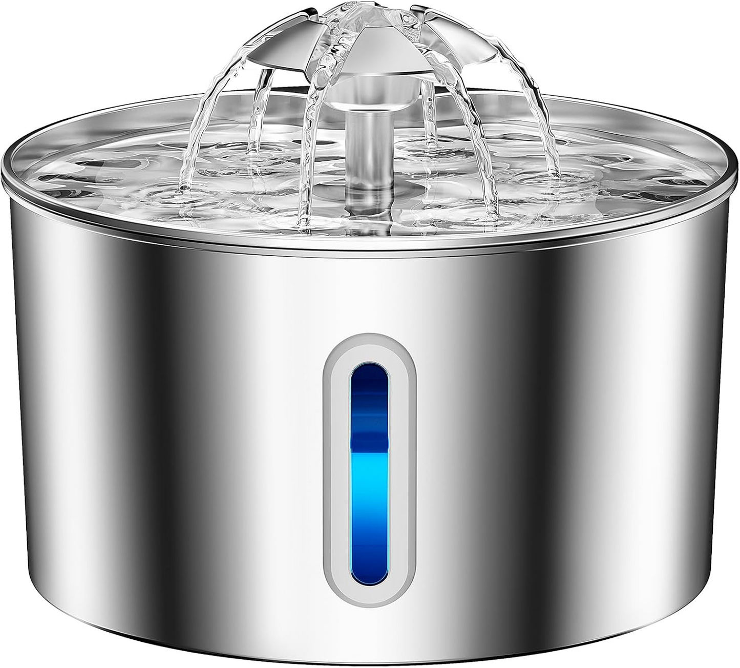 Cat water fountain, pet water fountain made of stainless steel, automatic.