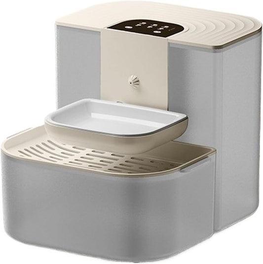 Compatible for 4.5L Smart Pet Water Dispenser Remote Control Automatic Circulation Heating Feeder for Cats Kittens(B 4000mAh)